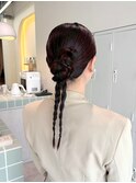 編みおろしカチモリヘア夏/札幌髪質改善TOKIOトリートメント