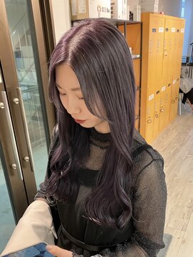 コワファースト長崎シャンプーボーイ 2nd(COIFF1RST 長崎 SHAMPOO BOY) 長崎ハイトーン 韓国 ケアブリーチ ラベンダーグレージュ