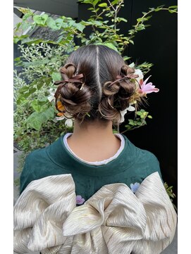 フェリーチェ(Felice) 成人式ヘア 卒業式ヘア 振袖ヘア タイトアレンジ カチモリ