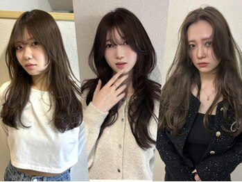 ヴェルア 四条烏丸 四条大宮(Velua)の写真/トレンドに合わせたダメージレスな透明感カラーが◎［韓国ヘア/ブリーチなしダブルカラー/ケアブリーチ］