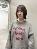 モードヘア　bob 顔まわりレイヤー