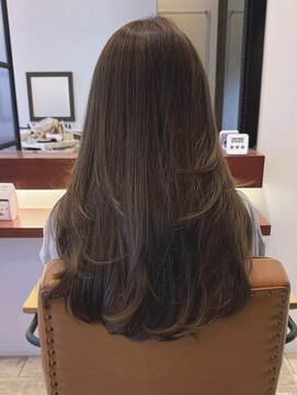 マーリャヘアー(mallia hair) レイヤースタイルレイヤーカットロングレイヤー小顔スタイル