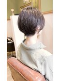 似合わせカット大人ショートボブ白髪ぼかしパーソナル