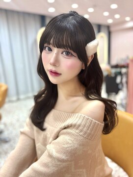 ボタン シブヤ(VOTAN SHIBUYA) モーヴブラウン/韓国ヘア/渋谷/レイヤー/顔まわり