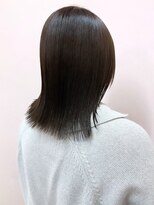 ソンノ(sonno)&nbsp;オリーブベージュ レイヤーカット 髪質改善 ストレートヘア