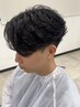 【HIROMU指名】大人気フェザーパーマ＋トリートメント　￥14000
