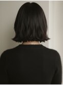 地毛風カラー×切りっぱなしボブ外ハネミニボブ/20代30代赤羽