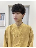 マッシュ 軽め ゆるふわ ブラウンカラー