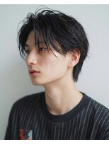 ウィールール 栄町店(WE RULE)&nbsp;メンズパーマ波巻きセンターパートナチュラルフェザーパーマ