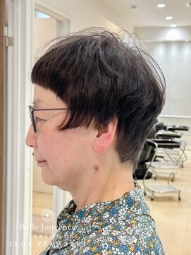 サロンイクエヤマザキ 麻布十番(SALON IKUE YAMAZAKI) 白髪染め　ノンジアミン　ショートカット