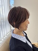 ブルーベイル(Blue Veil.) 30代40代50代大人可愛いベージュくびれボブ耳掛け透明感