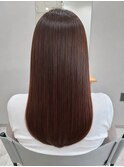 髪質改善×縮毛矯正の艶ロングストレート