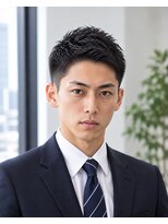 MEN's Baguz MEN'Sカット/ MEN'Sパーマ/ MEN'Sカラー 清潔感と男らしさを両立する好印象ビジネスショートヘア