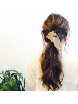 ガーデンエス 緑井店(GARDEN es) [GARDENes 沖]リボン×ポニーテール