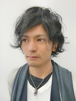 ブーケ(BOUQUET)&nbsp;ワイルドサイドパート　ロブマチャド風パーマ　テクノ