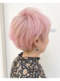 ショート×ホワイトピンク☆