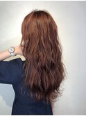 【ブリーチなし】レッドベージュカラー◎