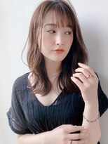 [K-two青山]ロングレイヤー/ココアブラウン/シースルーカラー
