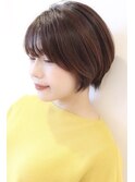 【I.】30代40代の大人女性におすすめ前下がりショートボブ　川口
