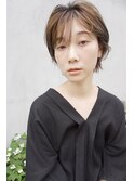 無造作大人ショートレイヤー