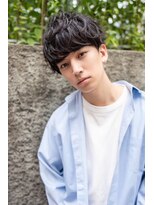 オースティン 流山おおたかの森(AUSTIN)&nbsp;ツイストパーマ七三オールバックマッシュウルフスリークショート