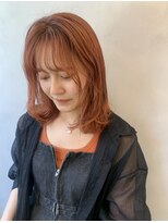 ガーランドギンザ(Garland Ginza)&nbsp;ピンクオレンジ　ミディアムレイヤー