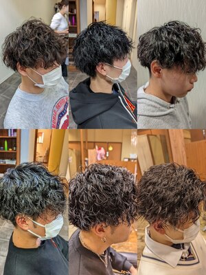 ダメージを最小限におさえたパーマであなたの理想のヘアに！メンズ専用トリートメントメニューを導入◎