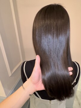 フレーム へアアンドトリートメント 天王寺北口店(FRAME) [FRAME 天王寺北口店] 艶カラー透け感ブラウン