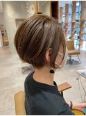 ショートボブ/イルミナカラー/髪質改善