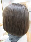 ツヤ髪ボブスタイル×髪質改善ケアカラー