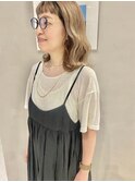 ことりベージュミルクティーベージュシースルーカラー大人可愛い