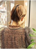 大人ツインお呼ばれヘア結婚式ヘアくるりんぱヘア20代30代