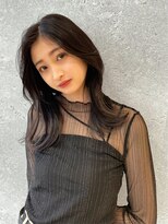 アース 三軒茶屋店(HAIR&MAKE EARTH) 三軒茶屋_レディース_ロング_コテ巻き_黒髪_韓国巻き_くびれ巻き