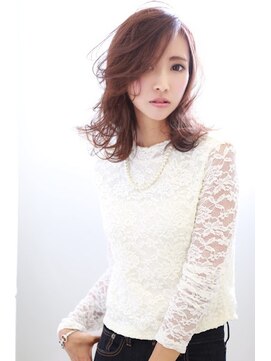 アディクト イースト 東陽町東口(addict EAST) メルティ外ハネ＿ピンクベージュ＿ミディアムレイヤー［東陽町］