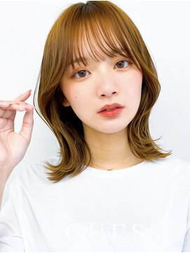 エルブロッサム 北上尾店(L-Blossom) シースルーバングくびれ丸みヘア大人可愛い大人美人前髪艶感