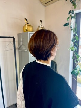 マム(hair dresser's Mum) 20代30代40代ナチュラルショートボブ乾かすだけ