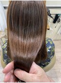 髪質改善ストレート×イルミナサファリ
