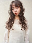 メルティーカラーフェミニンロング似合わせウェーブミディアム