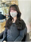 韓国くびれヘア／オリーブグレージュ【自由が丘】