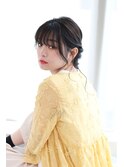編み込み/ヘアアレンジ/こなれ感