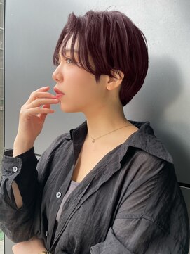 トルネード(TORNADO) 似合わせ前髪なしセンターパートハンサムショート t418