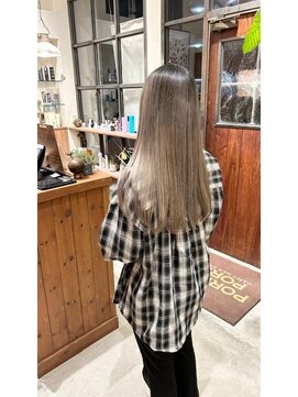 ポレポレハッピーヘアワーク POREPORE HAPPY HAIR WORK ミルクティーベージュ