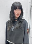 レイヤーカット ハッシュカット 地下風カラー