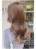 ★わとわシアーカラー抜け感巻き髪シフォンベージュレイヤー艶髪
