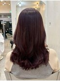 20代～50代☆チェリーレッド◎髪質改善/内巻き/韓国風巻き
