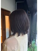 【ミディアムウルフ×ダークブルー】艶めく美人シルエット