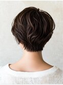 30代40代ショート白髪染めグレイカラーボブ艶栄名駅伏見丸の内