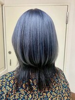 エターナルバイマティーナ(Eternal by MATINA)&nbsp;【ブリーチカラー/ネイビーグレー/ウルフカット】池袋美容室