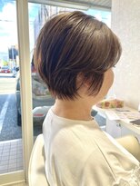 ヴィフ ヘアアンドデザイン(Vif hair&design)&nbsp;大人丸みショート×キャメルアッシュ