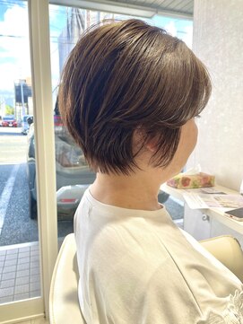 ヴィフ ヘアアンドデザイン(Vif hair&design) 大人丸みショート×キャメルアッシュ